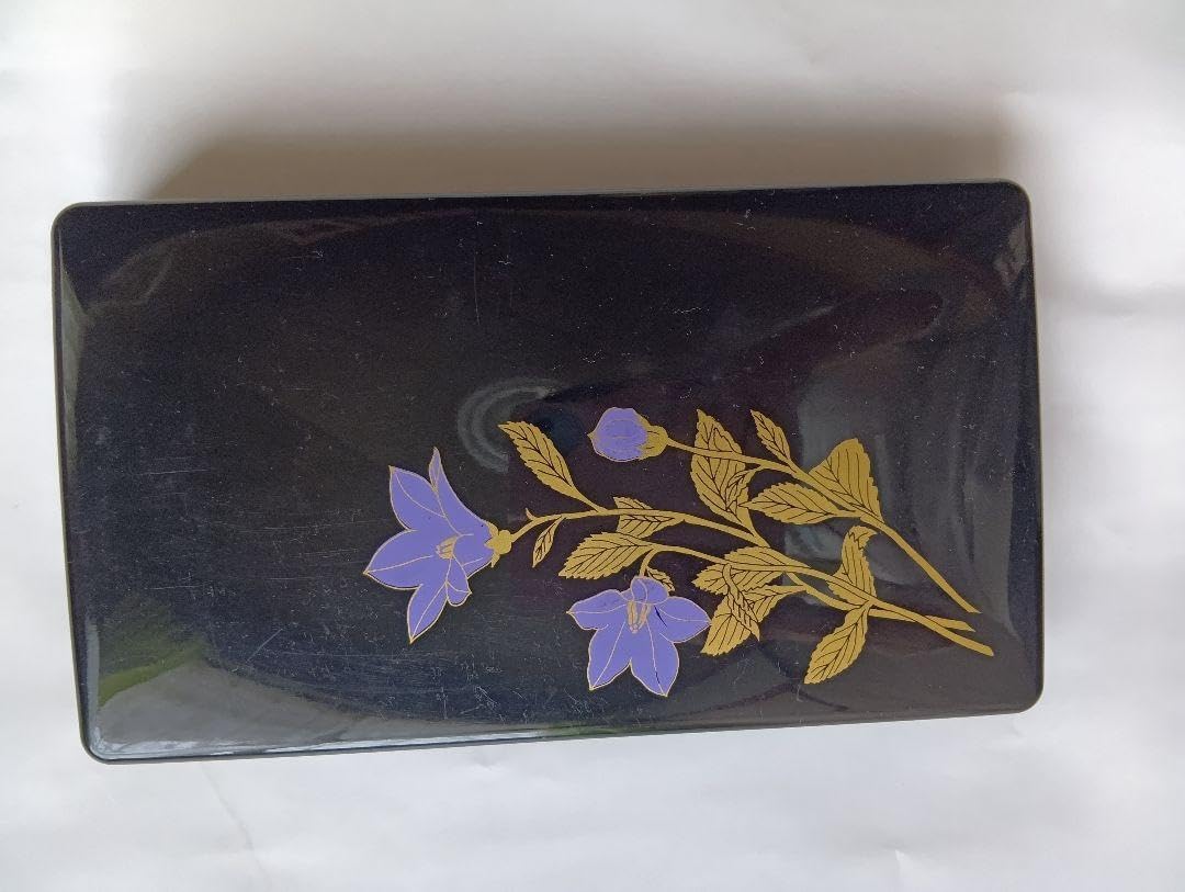 漆器文箱・硯箱 花柄 筆・墨付き 漆器文箱・硯箱 花柄 筆・