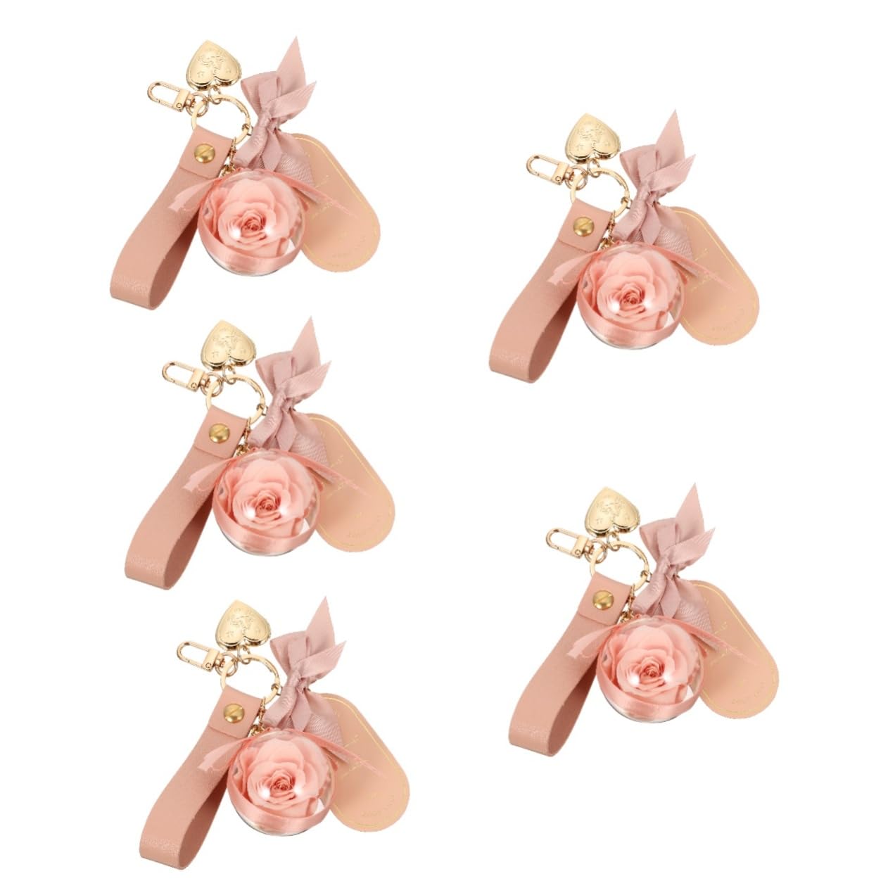 BESPORTBLE Llavero Flor Preservada Rosas Llaveros Señoras Artesanía Rosa Llavero Cadena Rosa Accesorios Precioso Llavero Lindos Llaveros Para Mujer Llavero Con Diseño De Rosas Paño