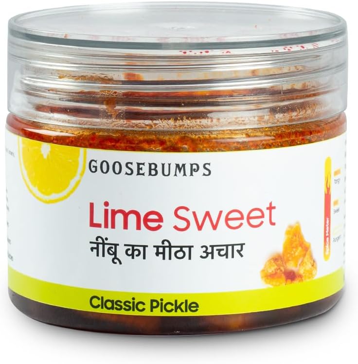 Goosebumps Lime Sweet Pickle | Nimbu ka Meetha Aachar | Nimbu nu athanu | Traditional Lemon Pickle | Oil Free Pickle | Preservative Free Pickle 250 GMS