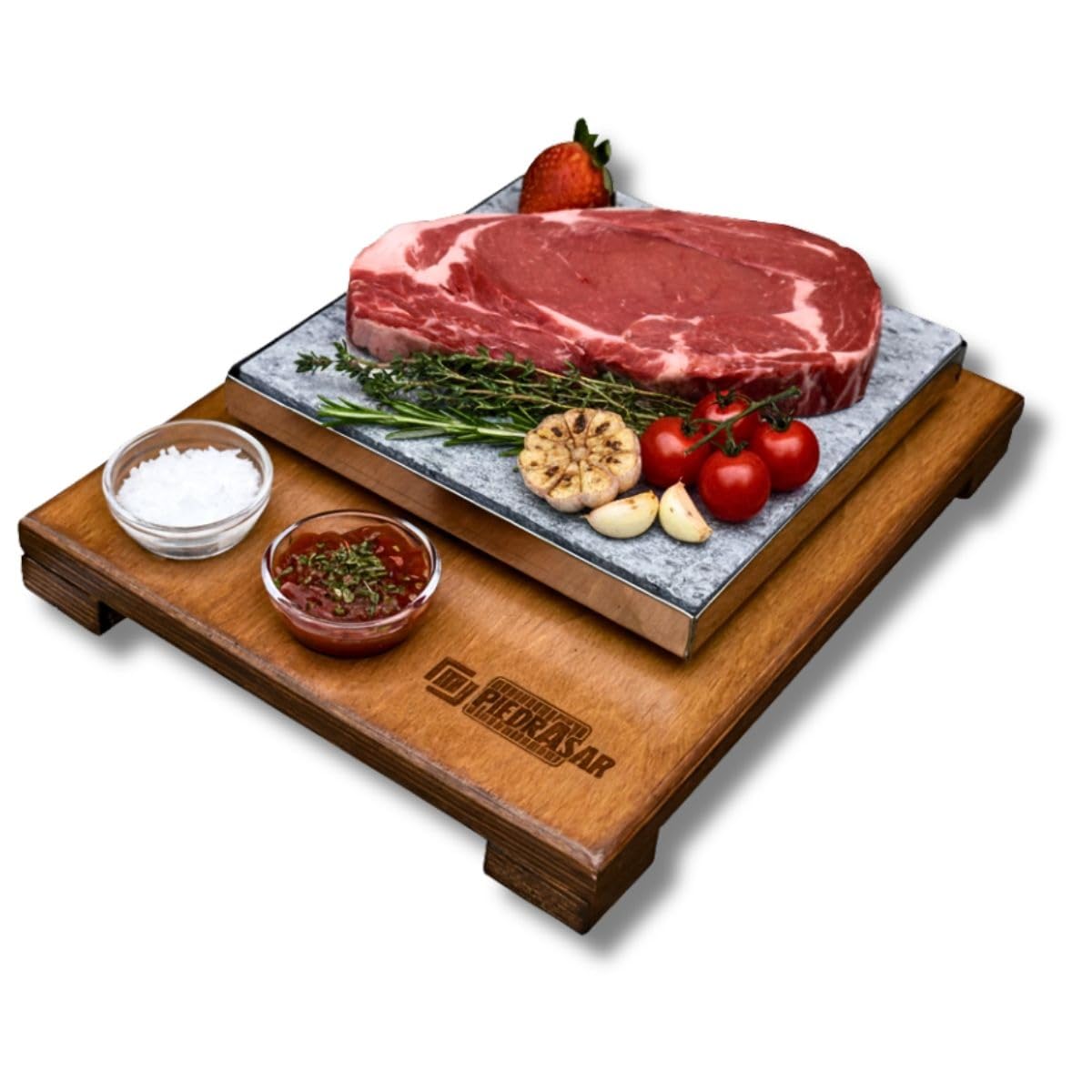 Promo Lot de 4 pierres à viande personnalisées 20 x 20 cm