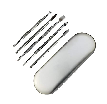 Autloops 5-Piece Wax Carving Tool Set with Metal Carrying Case