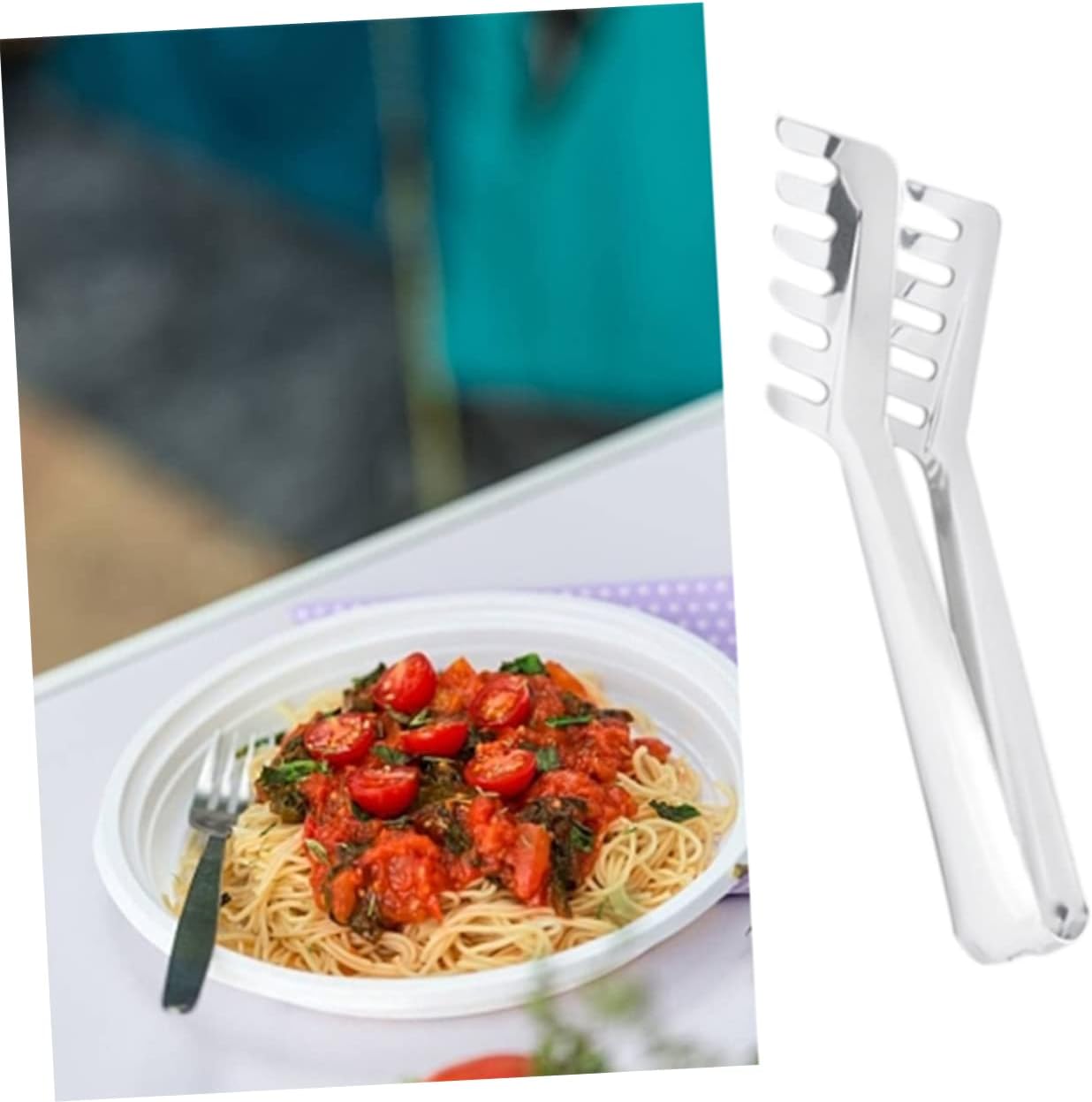 4Pcs Stainless Steel Food Tongs for Everyday Use