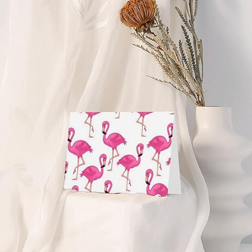 Miniatura 7 de Tarjetas de felicitación en blanco de flamenco rosa con sobres rosados, para todas las ocasiones, agradecimientoscumpleañosbodasbebénegocios