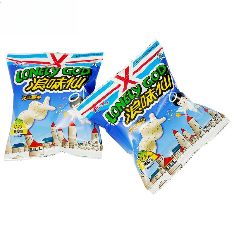 Amazon | 旺旺 浪味仙 田园蔬菜味 ポテトスナック ベジタブル味 10g*20