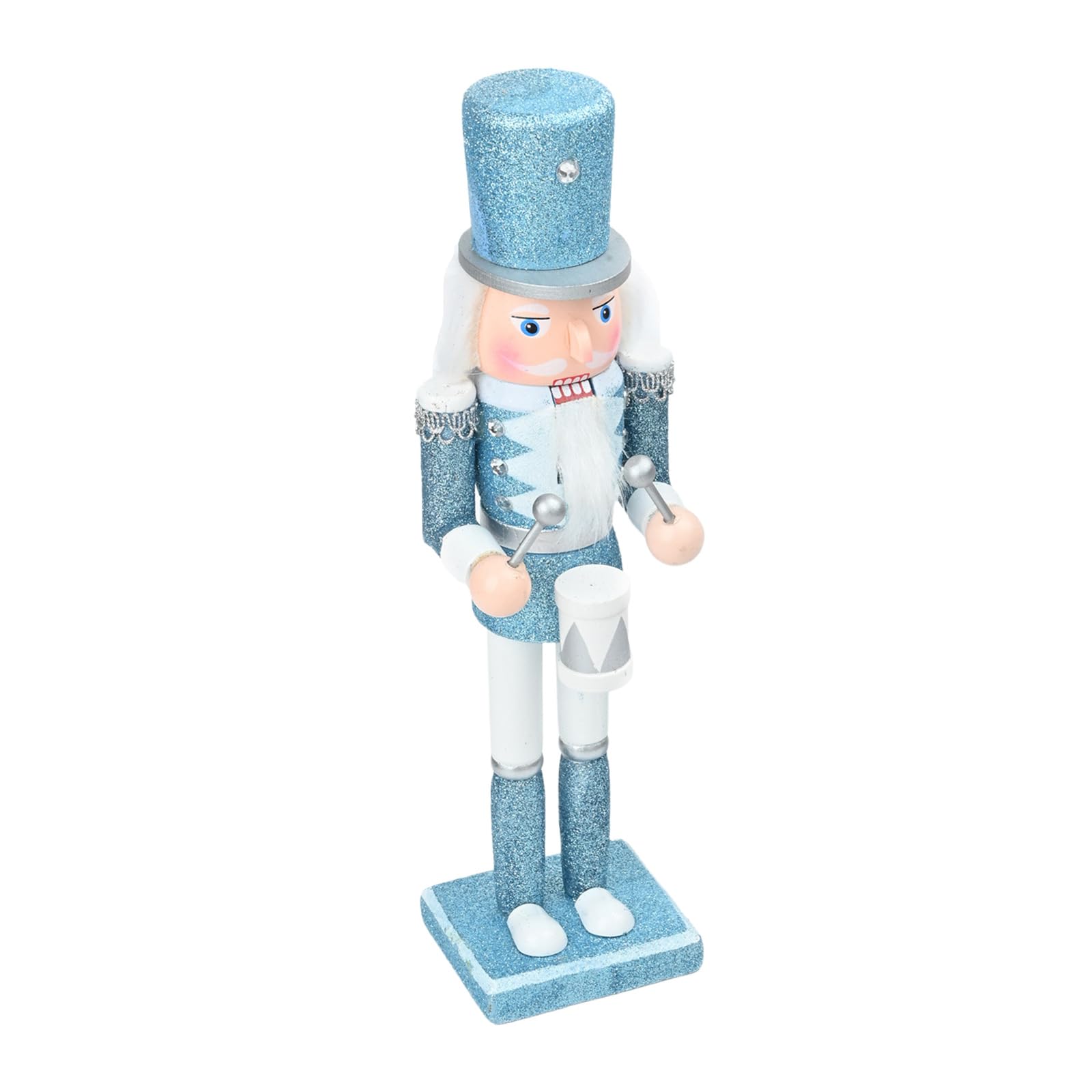 TFAOYS 30cm Wood Nutcrackers Statue Artistic Christmas Tabletop Decoration for Home Display Stylish Desktop Ornament Traditional Nutcrackers Ornament