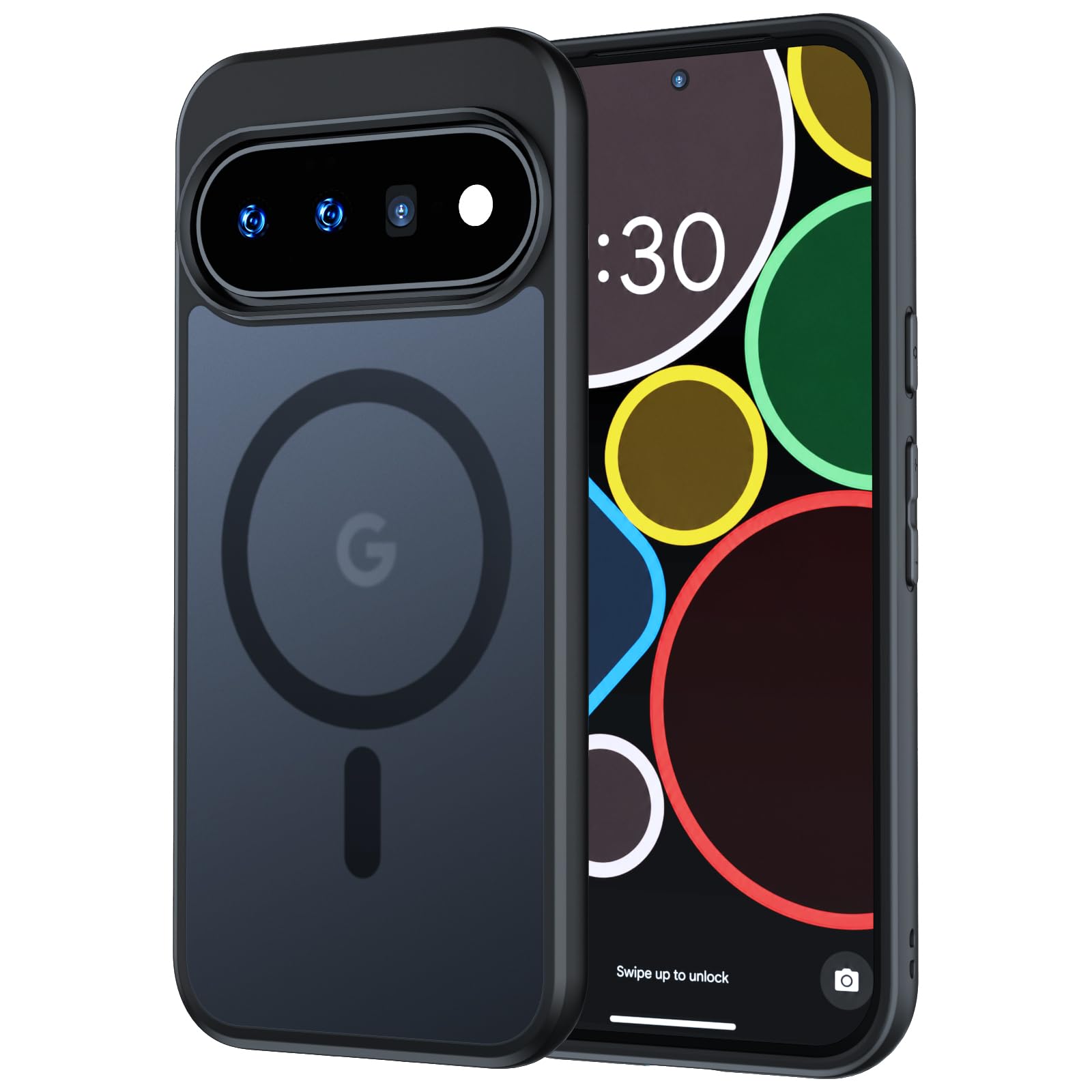 Premium Hülle für Google Pixel 11 / Pixel 11 Pro kompatibel mit MagSafe – Robust, stoßfest & stilvoll! Airbag-Technologie. Kratzfest und griffig (Schwarz, Google Pixel 11/11 Pro)