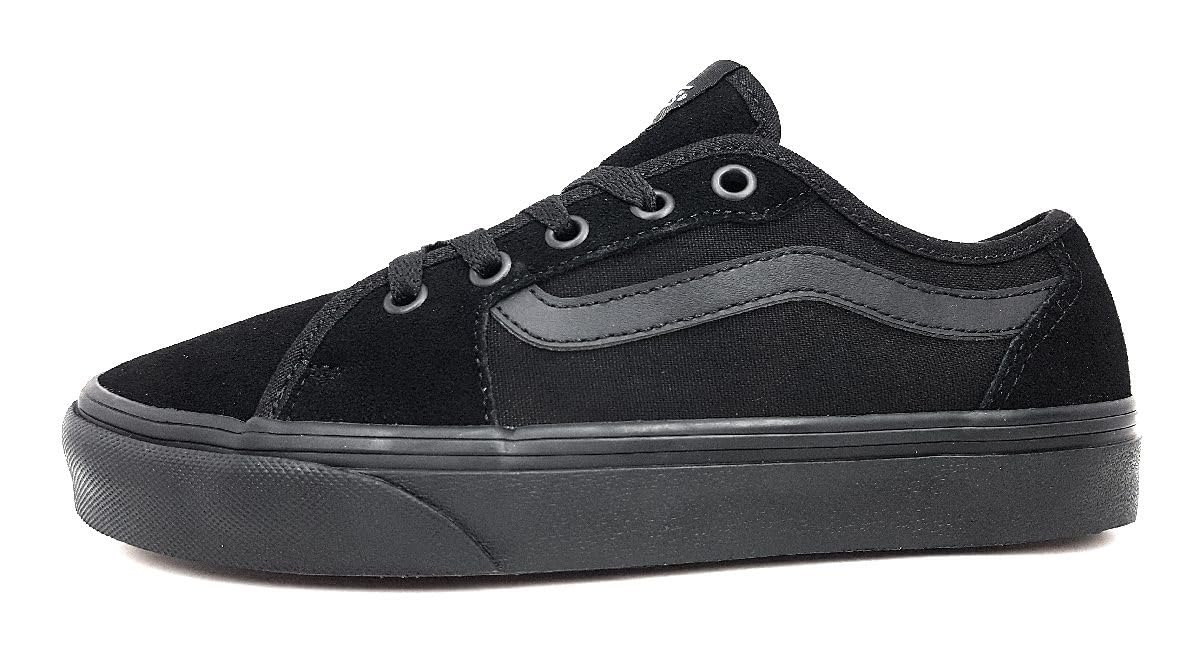 Vans Women's Trainers Filmore Decon Suede/Canvas (Suede/Canvas) Black/Black, Size UK 3.5