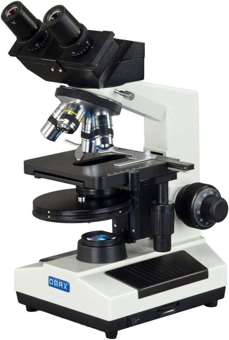 OMAX 40X-2000X Phase Contrast Built-in 3.0MP Digital Camera Compound LED Binocular Microscope