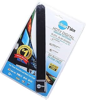 TV Antenna, HD Clear TV Key Digital Indoor Signal Receiver Antenna Booster, Receive Free TV Channels, Easy Installation