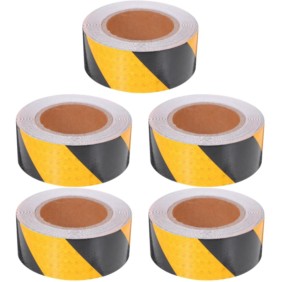 Kisangel Lot De 5 Rouleaux D'Autocollants Réfléchissants pour Carrosserie De Camion Film Réfléchissant pour Voiture Ruban Réfléchissant Néon Bande De Porte De Route Ruban De