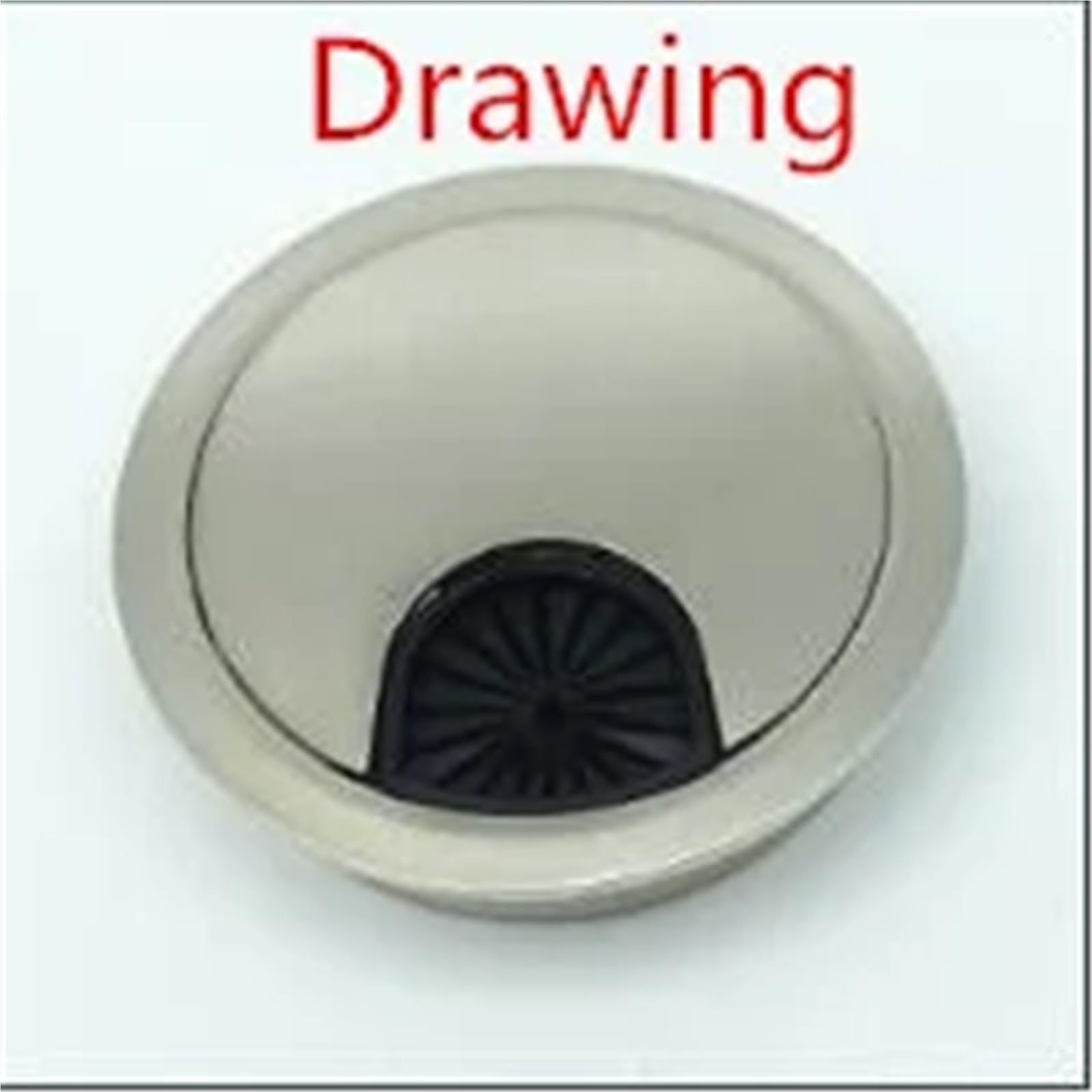 Przepust kablowy do biurka, Przelotki kablowe na biurko ze stopu cynku Wielokolorowe, wiele rozmiarów, opakowanie 5 sztuk(Drawing,53mm)