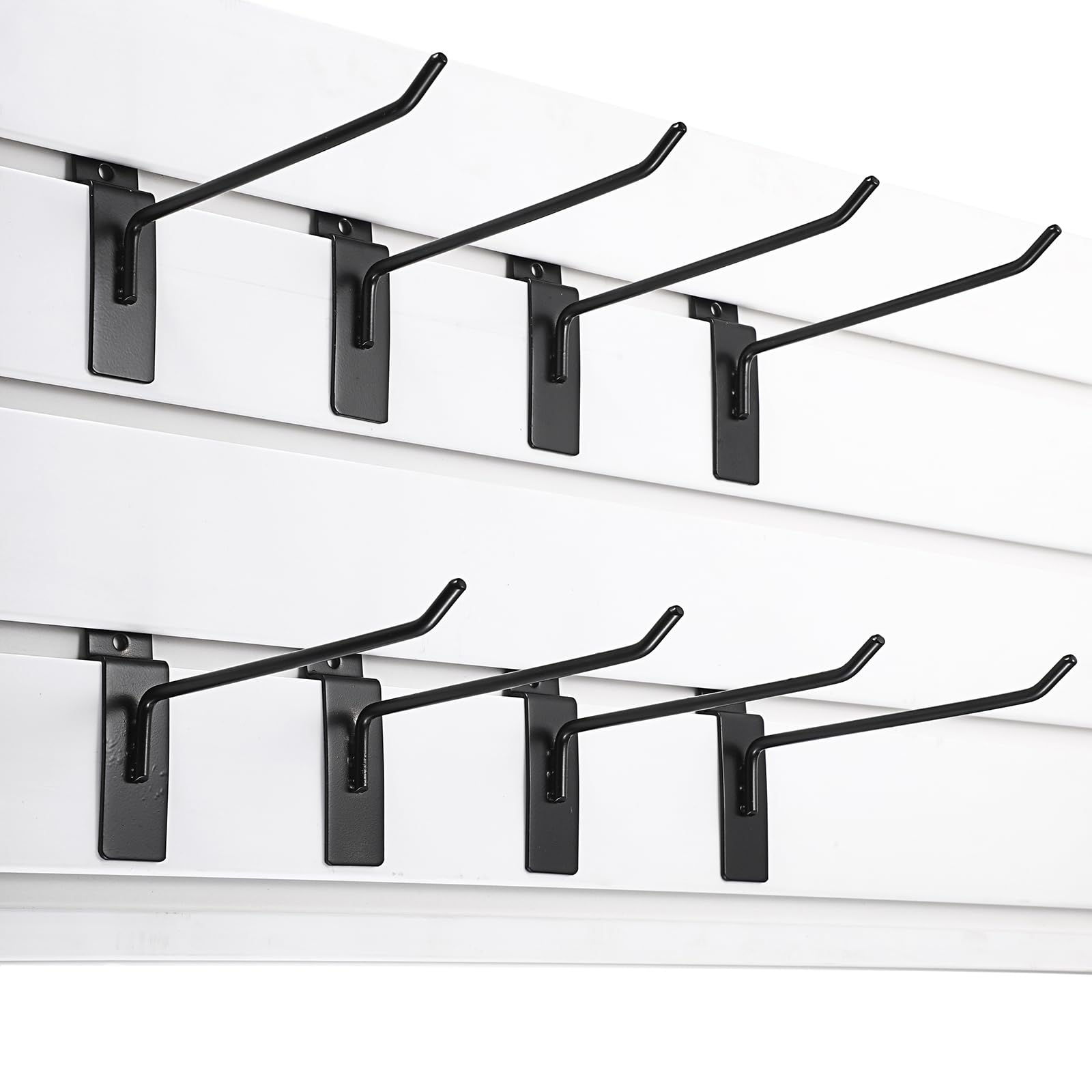 Hoement 50 Ganci A Parete A Griglia Neri In ABS Ganci - Foto 9