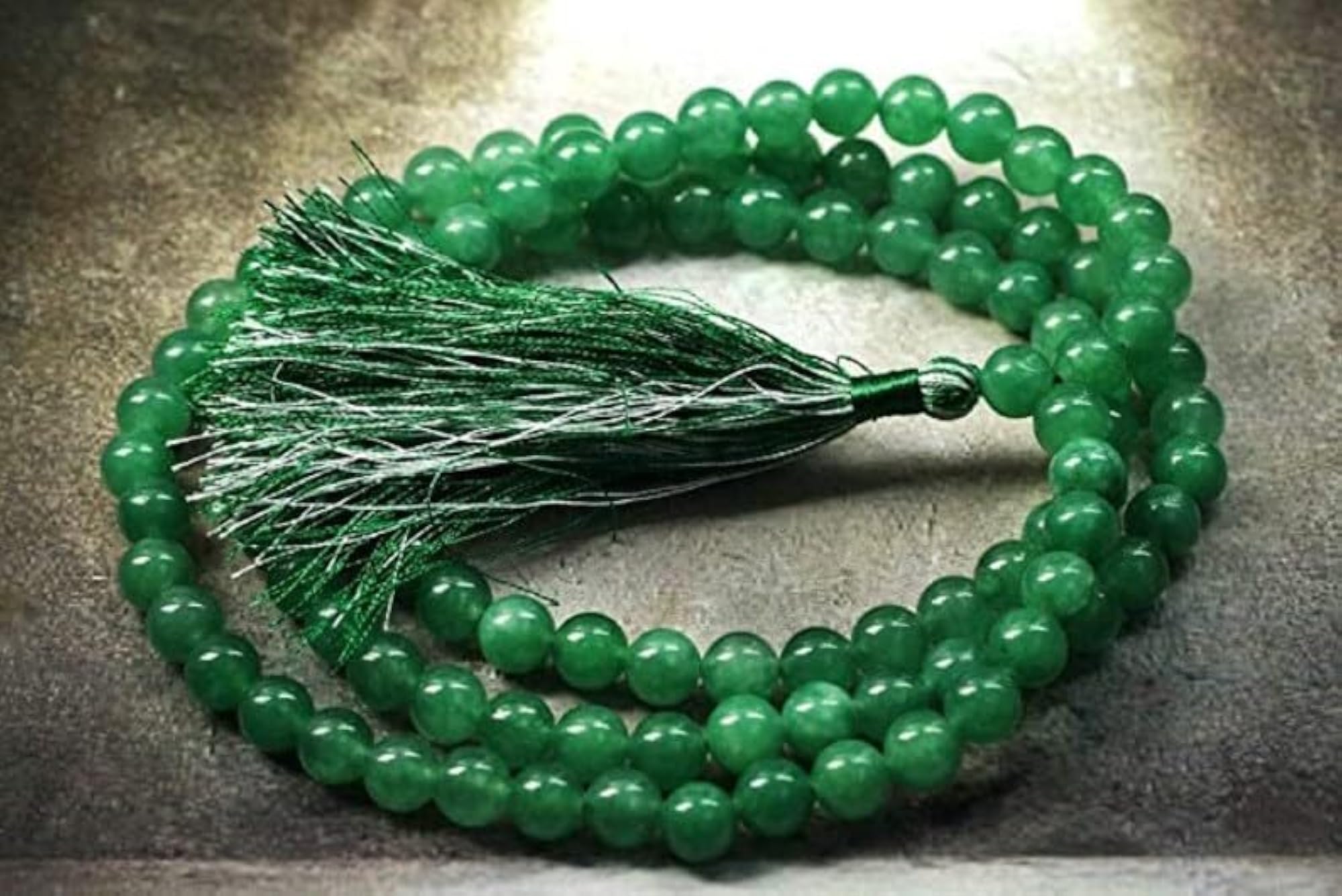 Natural Green Aventurine 6MM Round Beaded Handmade Prayer Mala