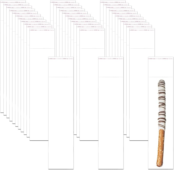 100pcs 2x8" Clear Cellophane Bags Long Self Adhesive Cello Bags 50µm