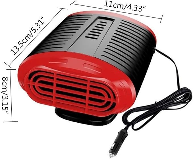 Calefactor Eléctrico Portátil para Auto 12V con Ventilador y Modo Frío miniatura 2