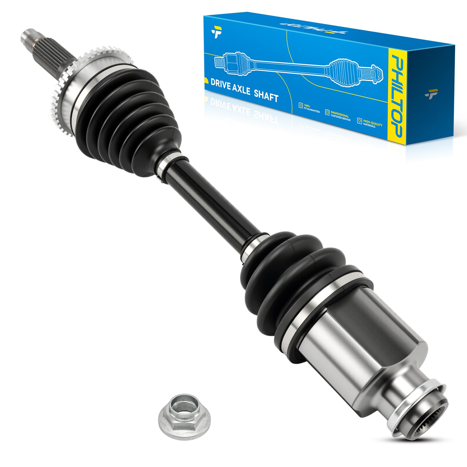 PHILTOP Front Right CV Axle for Ford Fusion 2006-2012, Mercury Milan 2006-2011, Lincoln Zephyr 2006, 66-8183 CV Axle Shaft 1 PCS