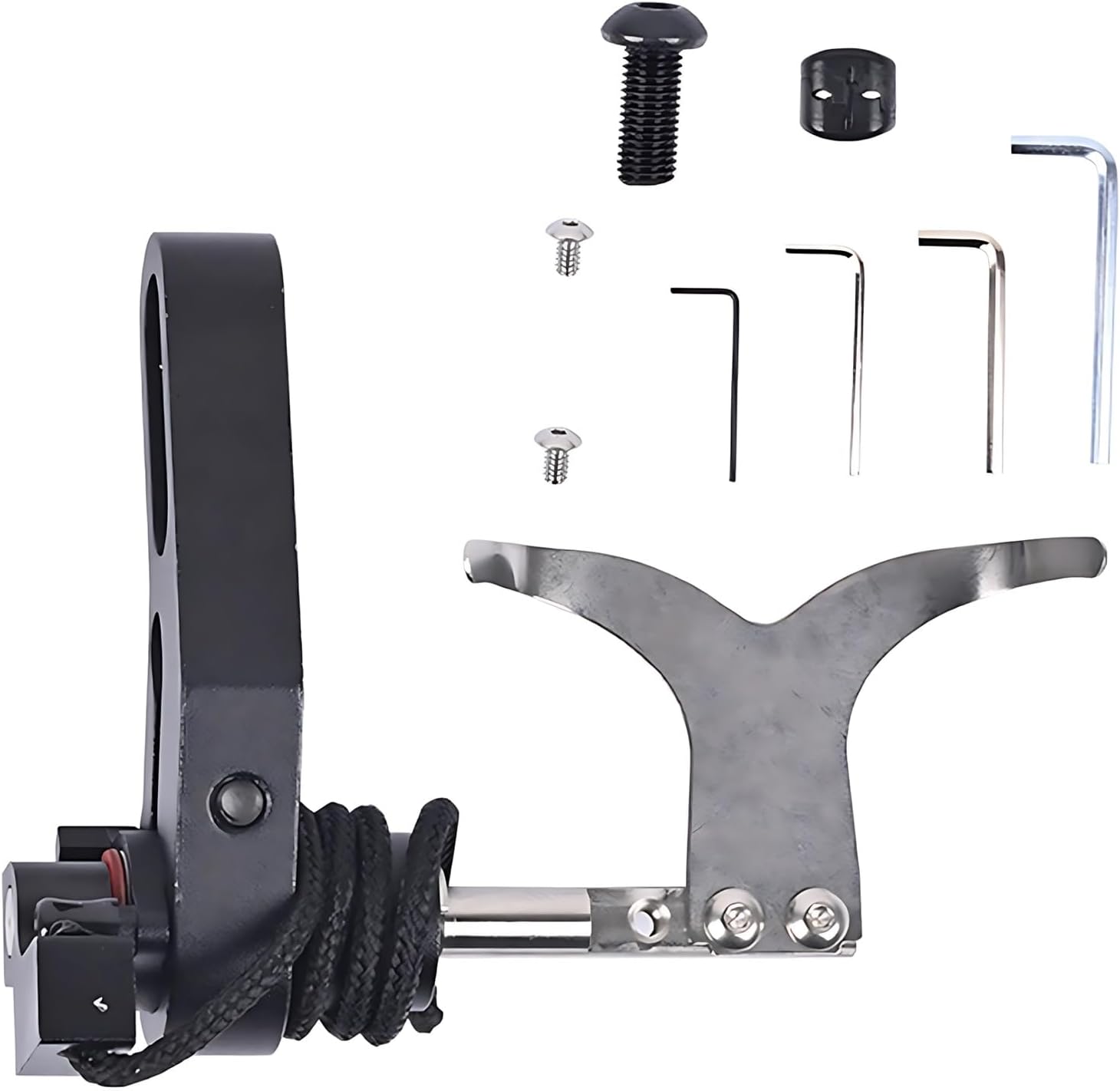Archery Arrow Rest with Hex Wrenches, Adjustable Y-Shaped Bow Rest Kit for Compound and Recurve Bow
