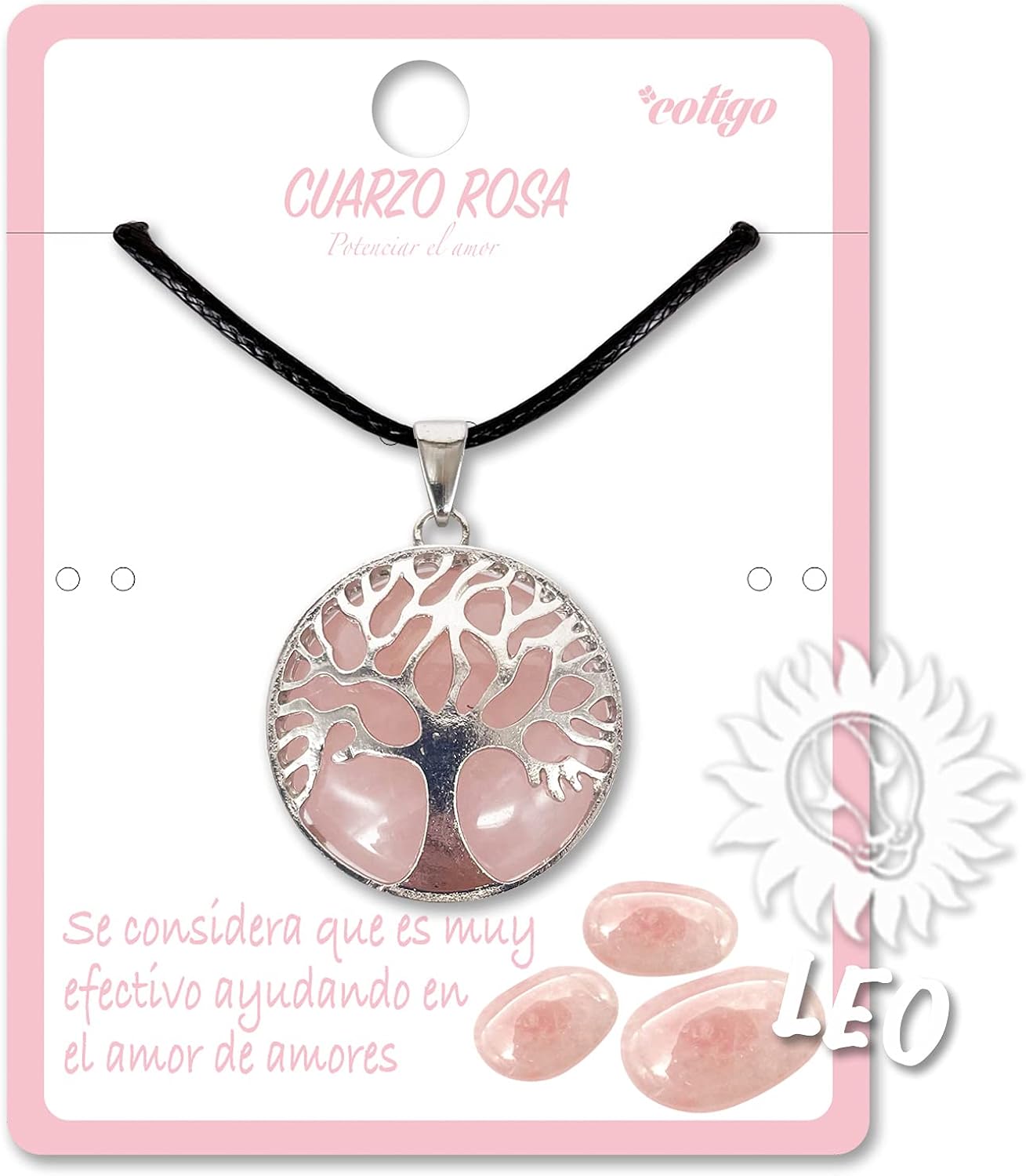 Collar de árbol de la Vida con Colgante Piedra Natural Energeticas - Distintas Piedras Semipreciosas
