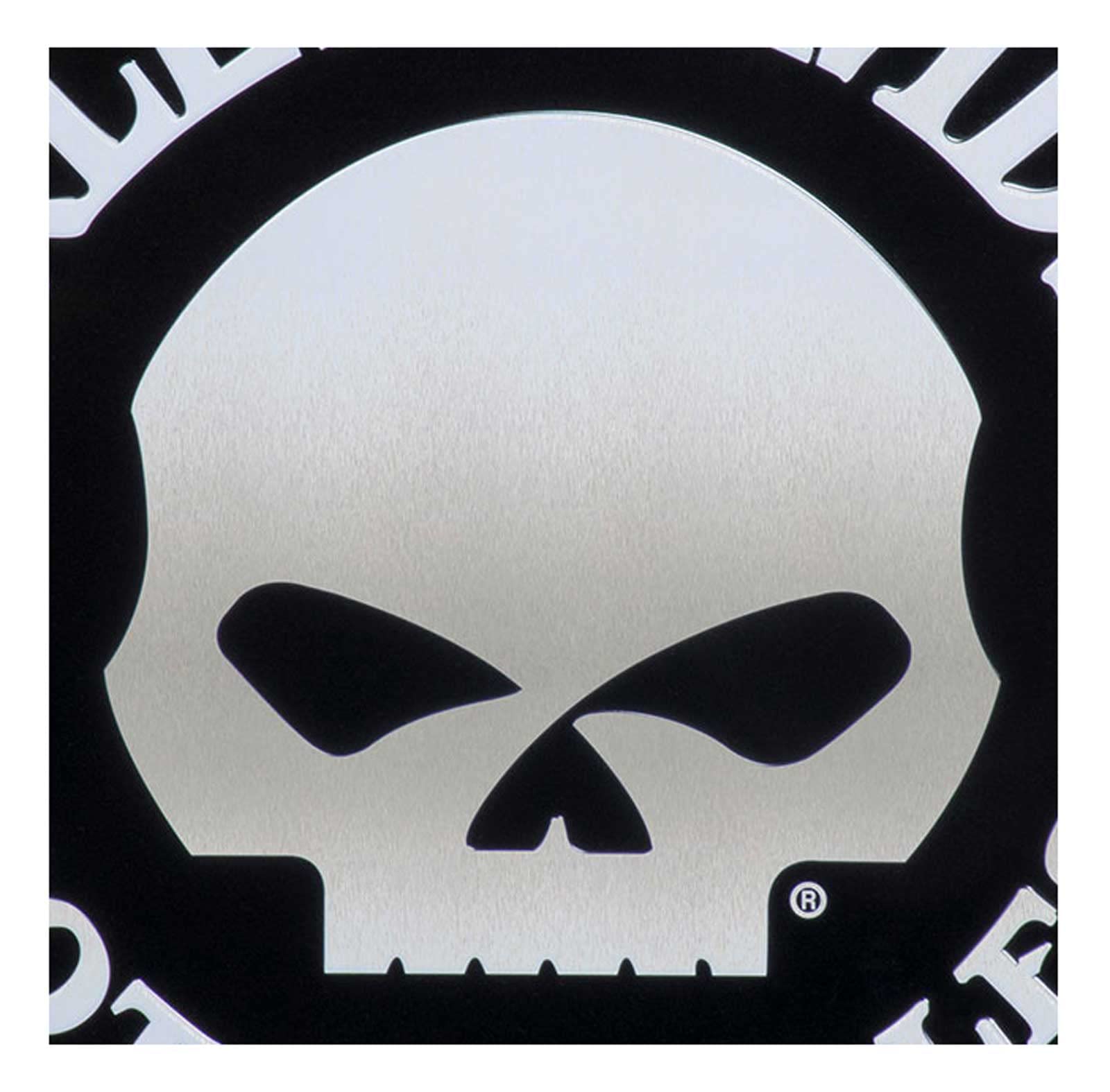Amazon.co.jp: Harley-Davidson ラウンドブリキ看板 つや消しシルバー 