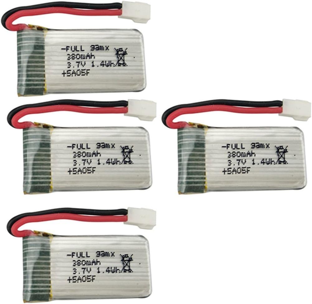 3 7v 380mah Lipo Battery With X4 Battery Charger For Controller Of Drone Hs230 Gblife Bounce