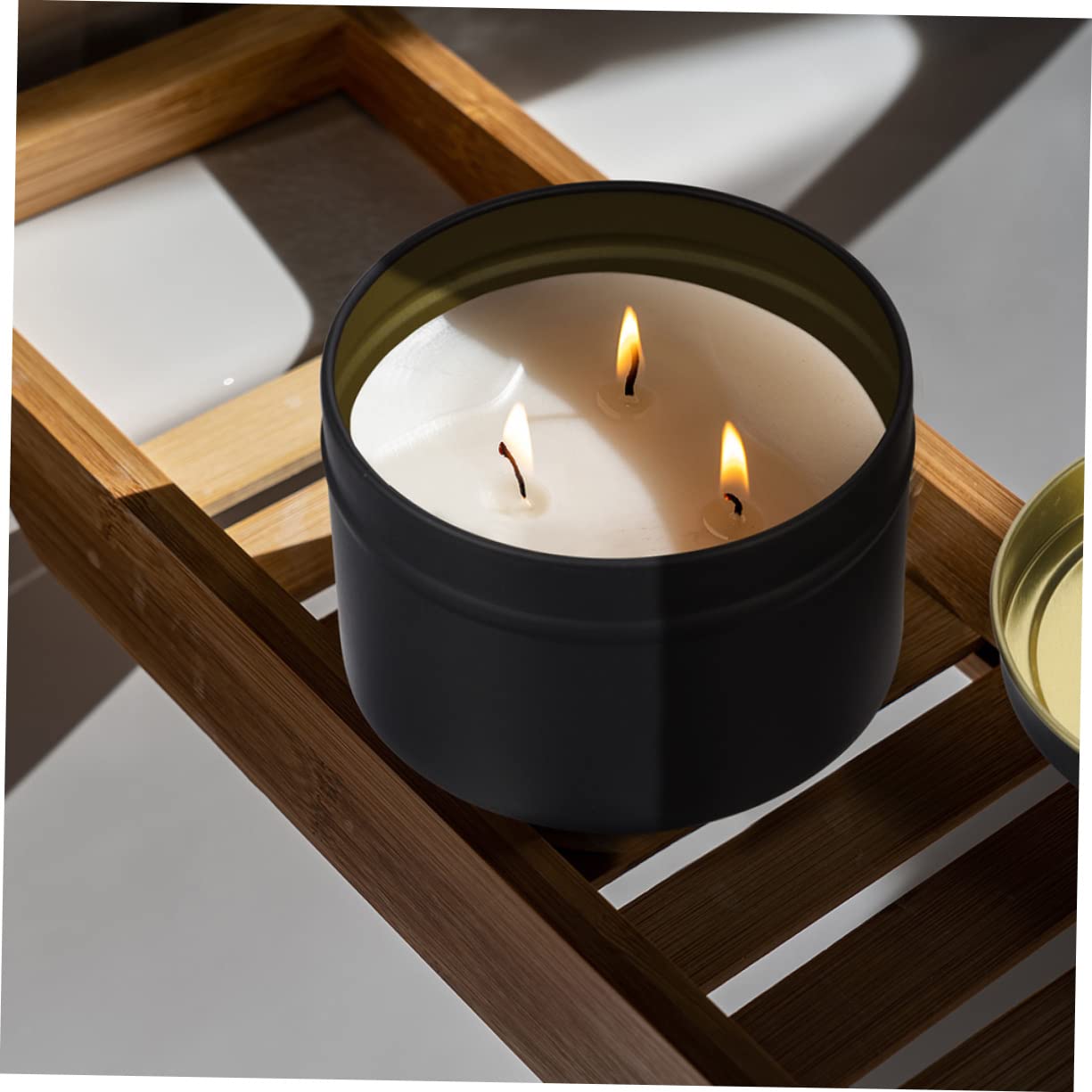 NUOBESTY 12pcs Vintage Iron Candle Tins Airtight Lids for Candle Making Storage Canisters for and Items for Home Organization