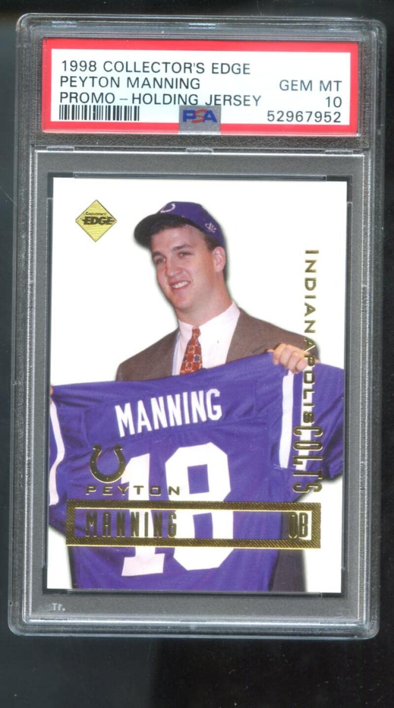 1998 Collector's Edge Peyton Manning Promo Graded ROOKIE Card PSA 10 Collectors