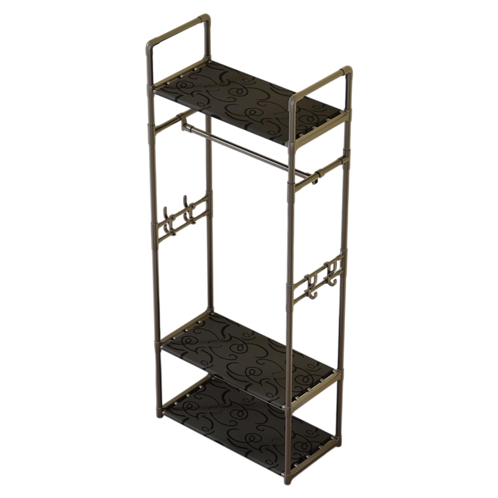 MICFENY Multifunctional Coat Rack And Shoe Organizers For Space Saving Storage Entryway Bedroom Hanging Storage Capabilities