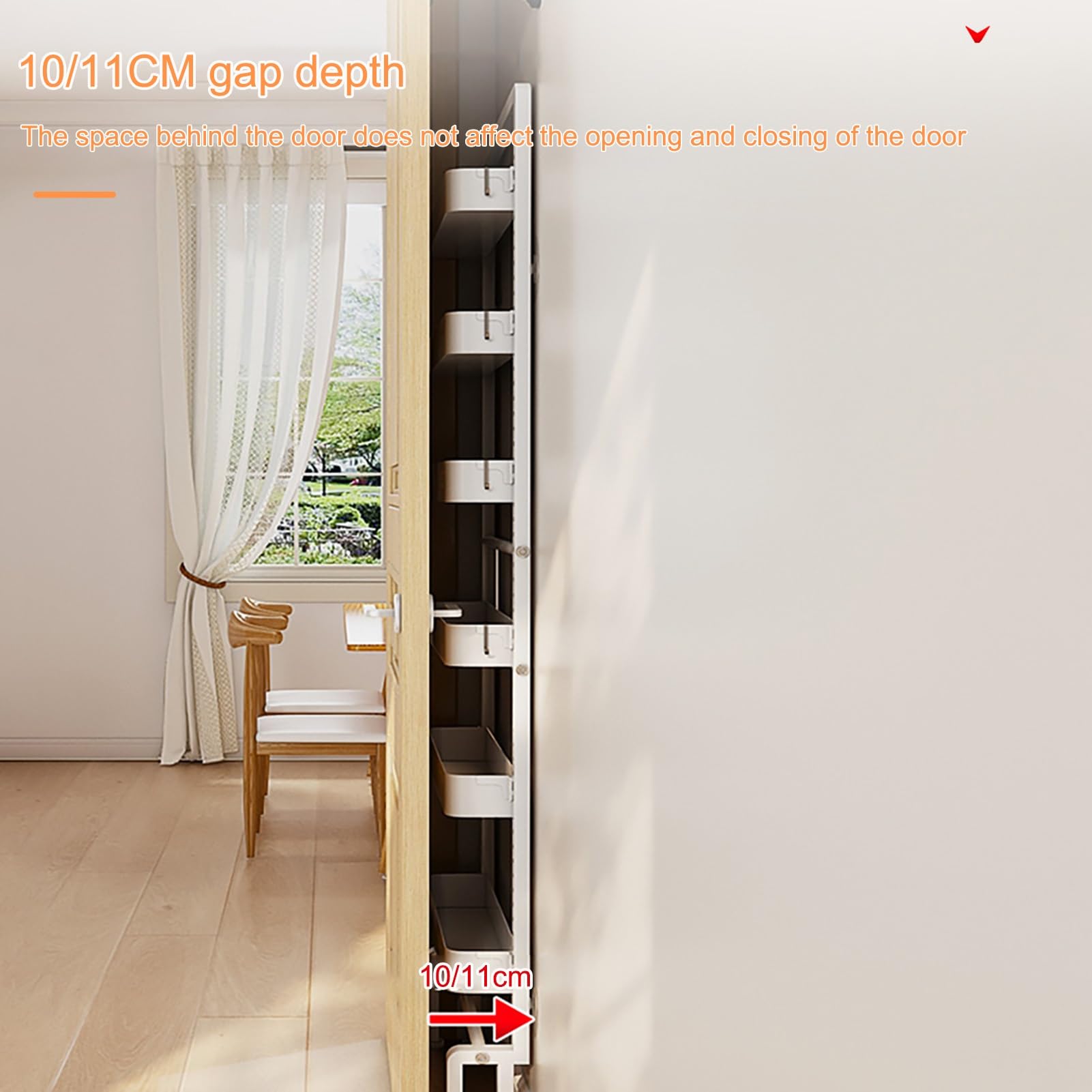 Lagerregal mit 7 Ebenen, Rutschfestes Stabiles Bad Badregal, Offene Ablagen, Industrie-Design, Aufbewahrungsregal für Wohnzimmer, Büro, Schlafzimmer, Arbeitszimmer(55*10*160cm/22*4*63in)