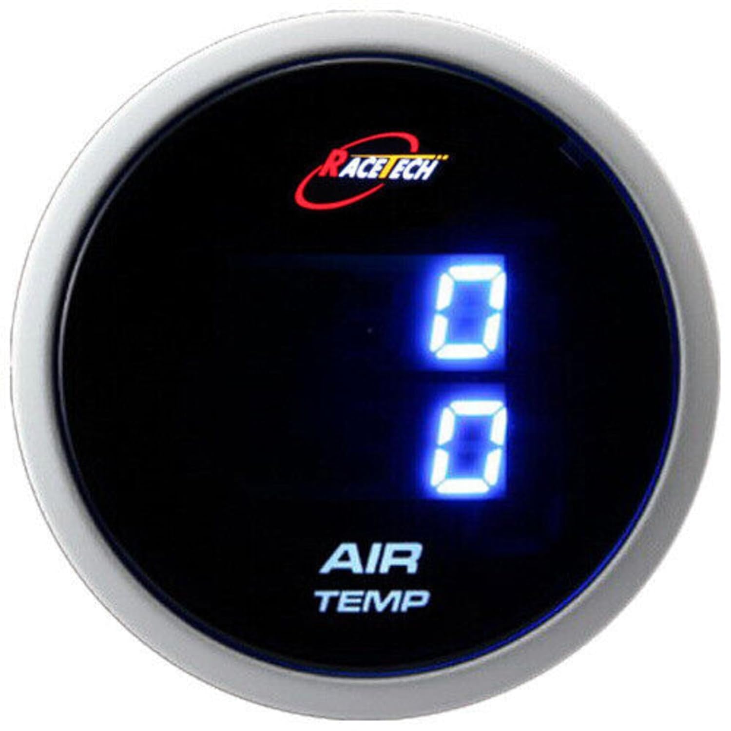 MOTOR METER RACING 52mm 2-1/16" Digital Dual Air Temperature Gauge °F Inside & Out Blue LED for Automobile Racetech