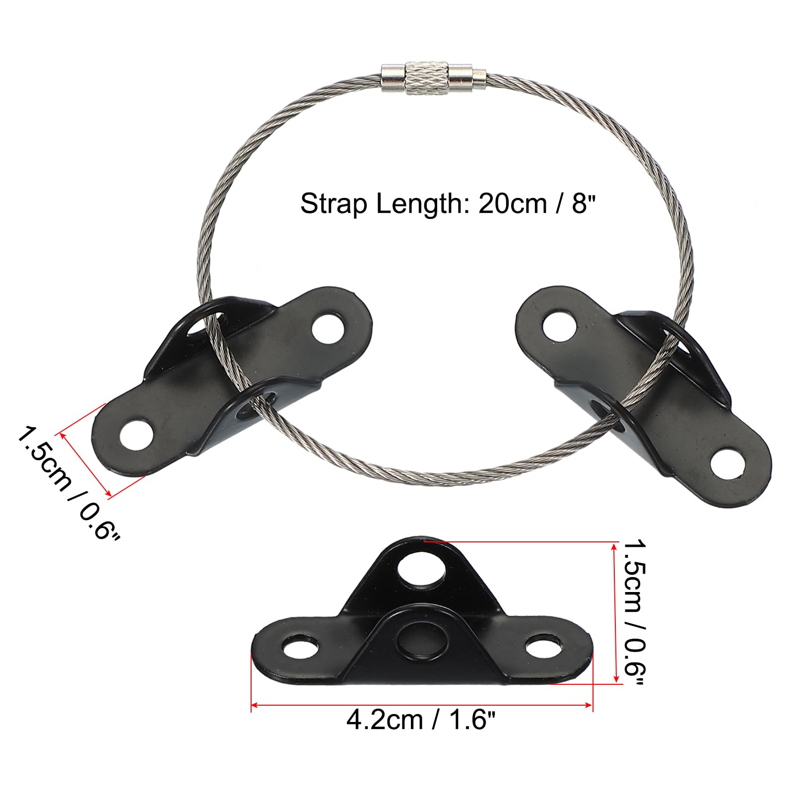 uxcell 8" Furniture Anchors - Image 2