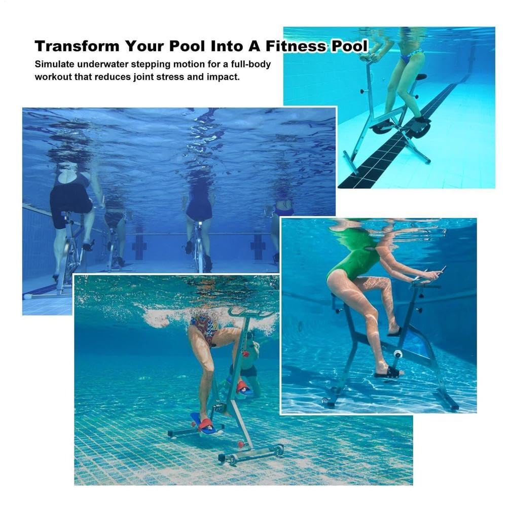 Aquatic Fitness Bike – podwodny rower treningowy ze stali nierdzewnej 316 z regulowanym oporem, idealny do centrów fitness, kurortów, domowych siłowni i klubów