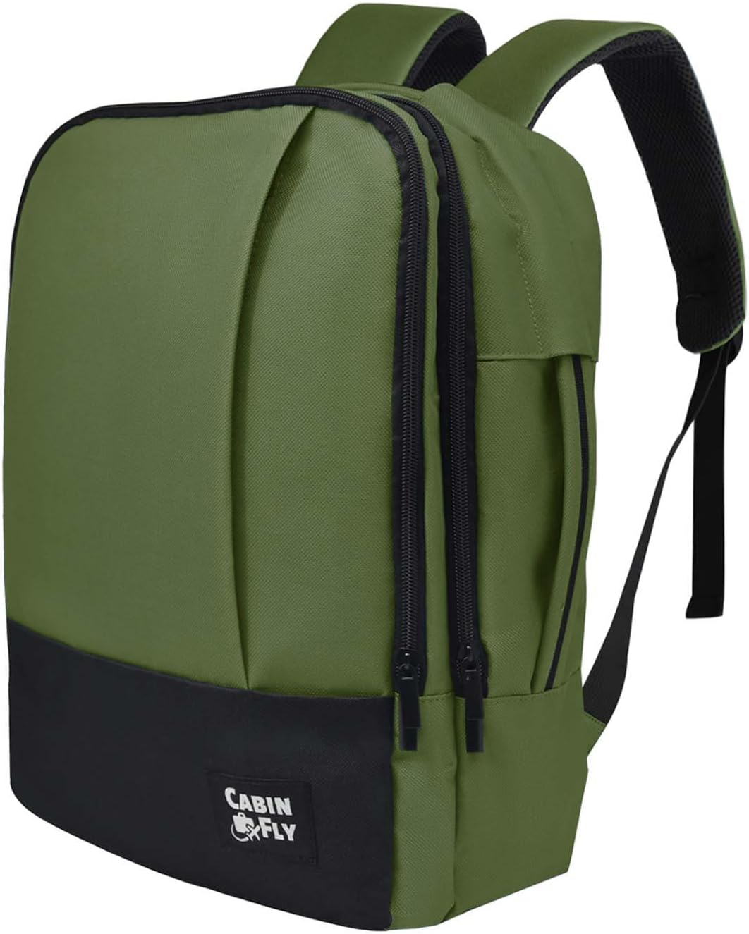 Bellanca Air Canada And WestJet Personal Item Size Backpack Under Seat Carry-on Bag Flair Airlines Hand Luggage (Khaki, 16x12x6In) - Image 2