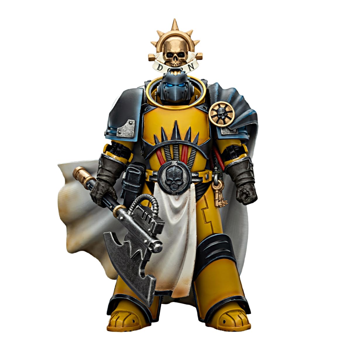 TOYVERSE JOYTOY Warhammer The Horus Heresy Imperial Fists Librarian Consul with Force Axe and Bolt Pistol 1/18 Scale Action Figure Character Model 15+ — image 1