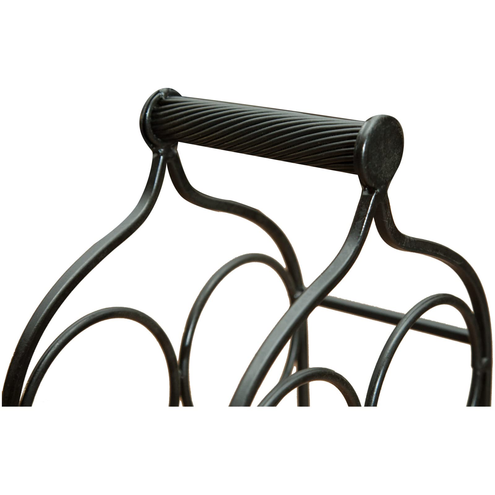 Biscottini Range Bouteille en Fer forgé L24xPR12xH105 cm - Porte Bouteille - Porte Bouteille vin - Range Bouteille frigo - Meubles de Salle à Manger - Meuble Cuisine Rangement