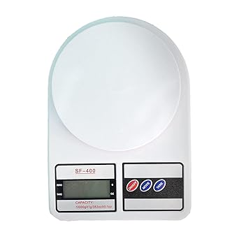 JUTEK Weighing scale Machine, Digital Weight Machine, Weight Machine for Home Kitchen and Shop, Multipurpose Portable Kitchen Weight Machine (Maximum 10Kg)