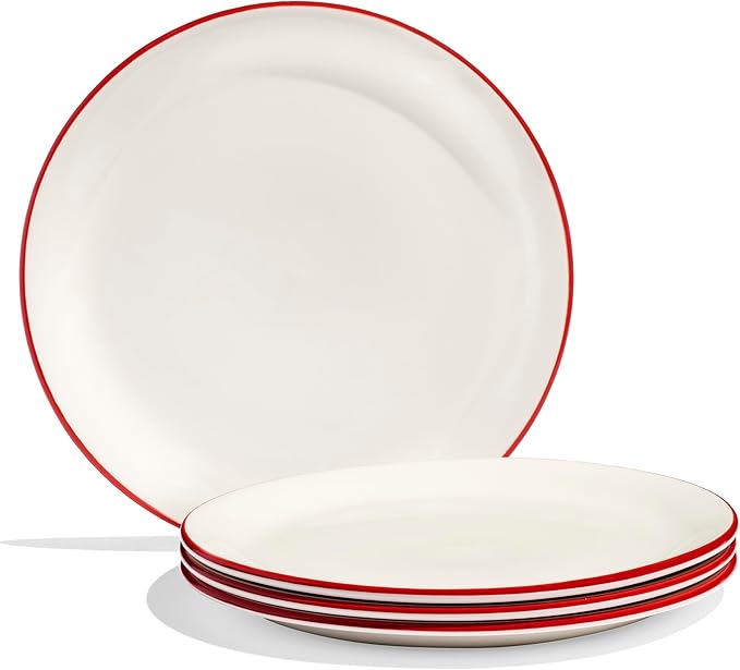 Made In Cookware, Appetizer Plates, Set of 4, Red
