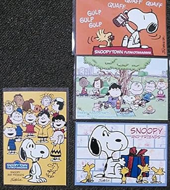 Amazon Co Jp 二子玉川店限定 スヌーピータウンショップ ポストカード全4種 ホビー 通販