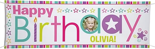 Miniatura 39 de Let's Make Memories Cartel personalizado de cumpleaños de unicornio – Cartel de feliz cumpleaños para niños – Decoraciones de fiesta personalizadas