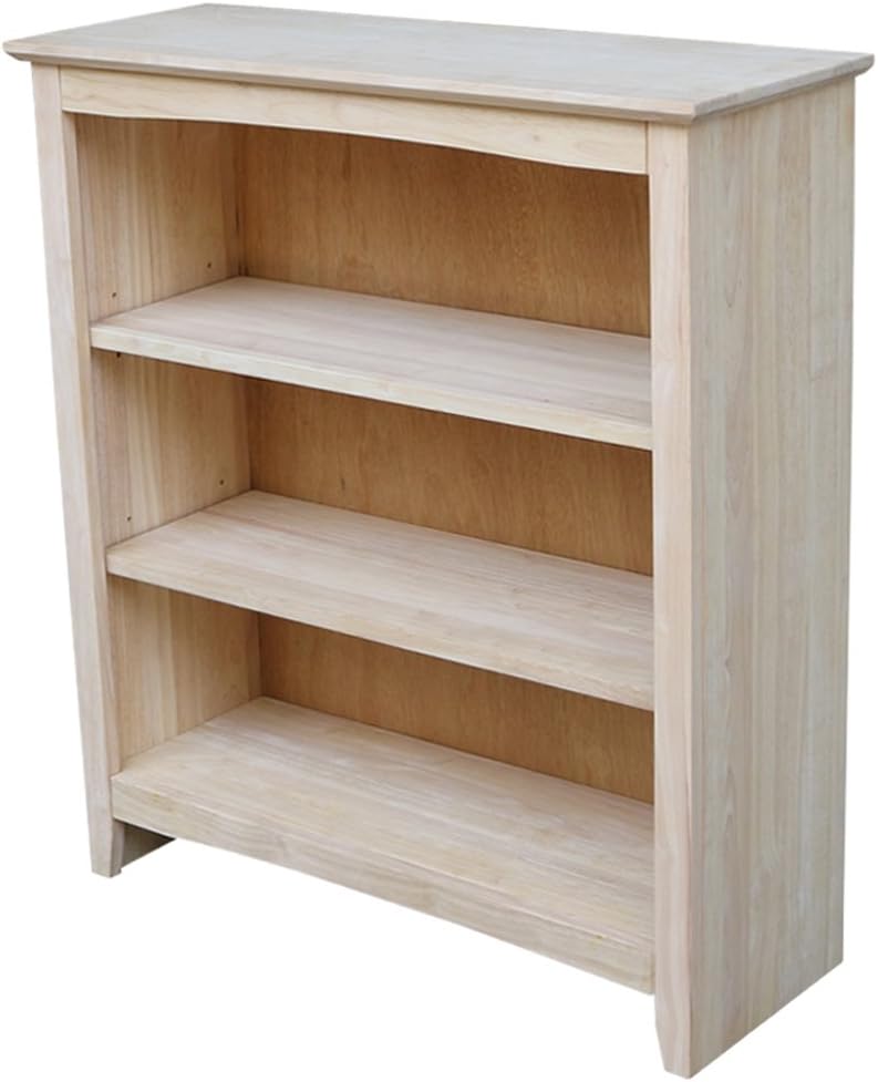 🔥 Cashback up to 70% International Concepts Shaker Bookcase, 36-Inch, Unfinished