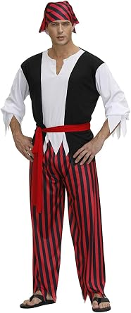 frawirshau Mens Pirate Costume Adult Halloween Costumes Outfit