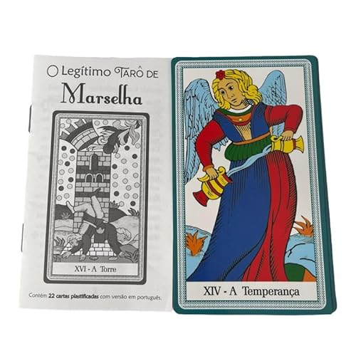 META ATACADO, O Legítimo Tarô Marselha 22 Cartas Plastificadas Com Manual