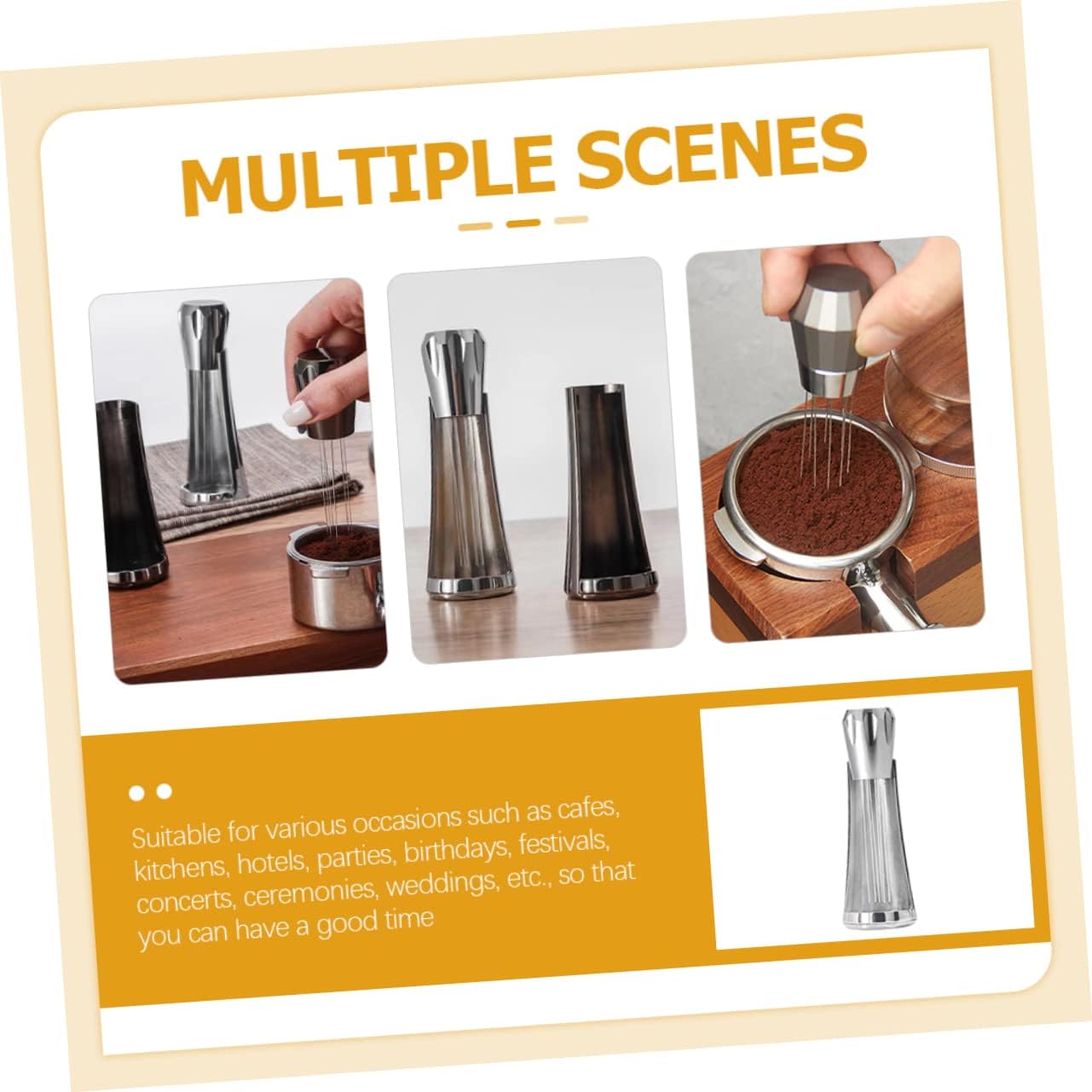 DOITOOL Pcs Espresso Stirrer Distributor Grounds Needle for Espresso Machine Easy to Use and Clean for Coffee Lovers