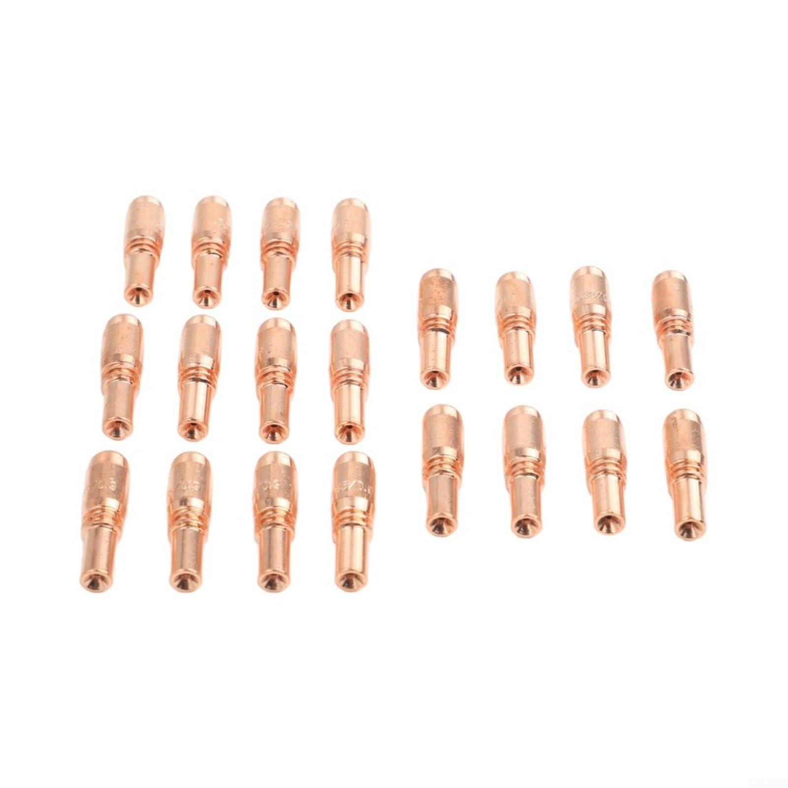 25 pezzi 0,9 mm punta di contatto per T-A035CH per Bernard Acculock-S per bruciatore Miller MDX-250 MIG ugello gas rame