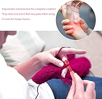 Vista 6 de Gancho de Ganchillo Ergonómico de 8mm, Agujas de Ganchillo para Tejer, Agujas de Tejer Lisas para DIY Hecho a Mano, Gran Regalo para Mujeres