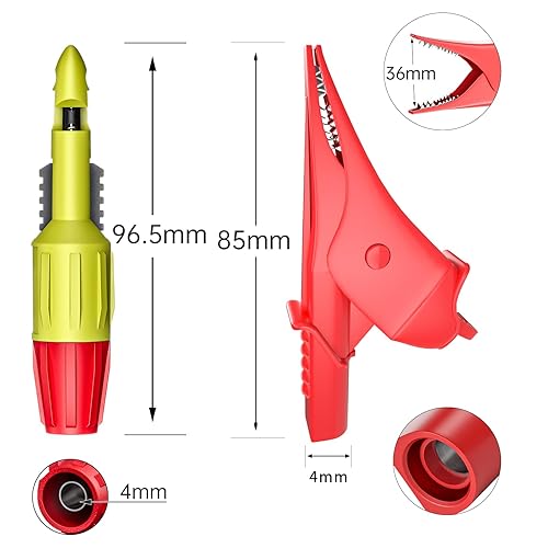 Miniatura 16 de Goupchn Kit de cables de prueba automotriz multímetro con clip de perforación de alambre, sondas de punción de 0.157 in, juego de cables de prueba