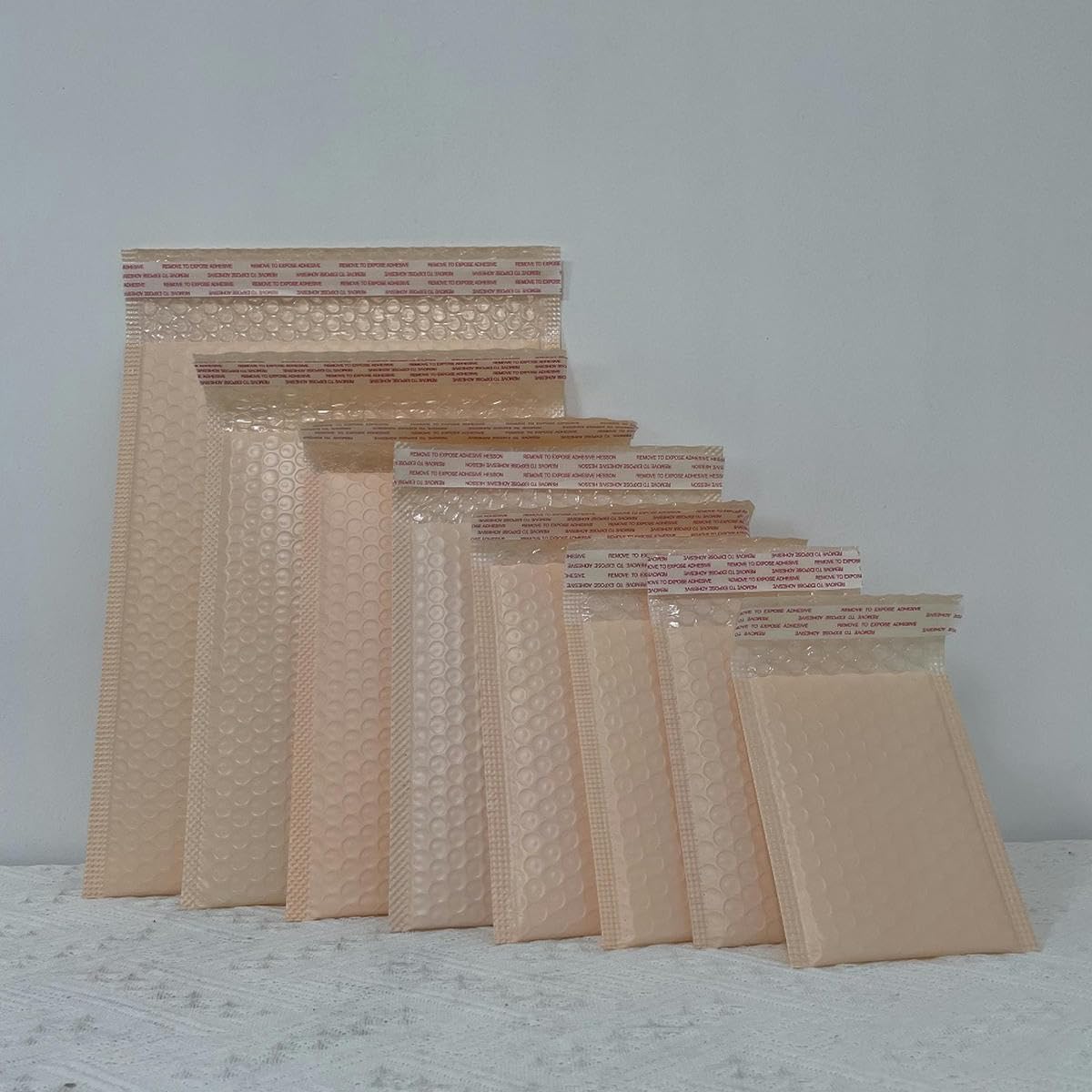 10/25/50 Stück rosa Poly-Luftpolster-Versandtaschen, gepolsterte Umschläge, mit Luftpolsterfolie gefütterte Poly-Versandtaschen für Versandverpackungen, selbstklebend, 50 Stück, 15 x 18 cm
