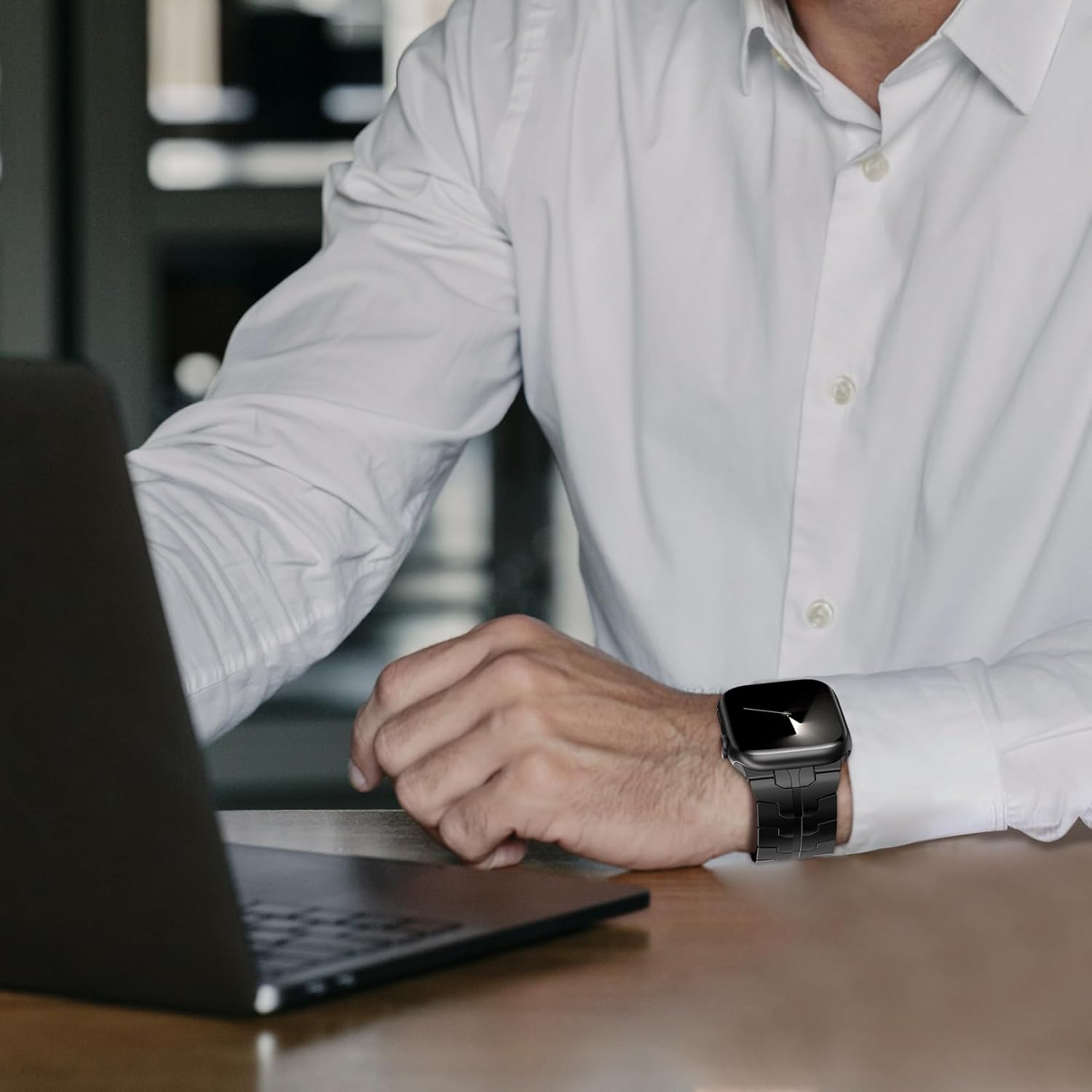 LULULOOK Grade 2 Titanium Ultra 2 Watch Band, Lightweight Metal Titanium Band for Apple Watch Ultra 3/2/1 49mm-Serise 11/10 46mm-Series 9/8/7 45mm-6/5/4/SE/SE2 44mm-3/2/1 42mm with Folding Clasp - Image 6