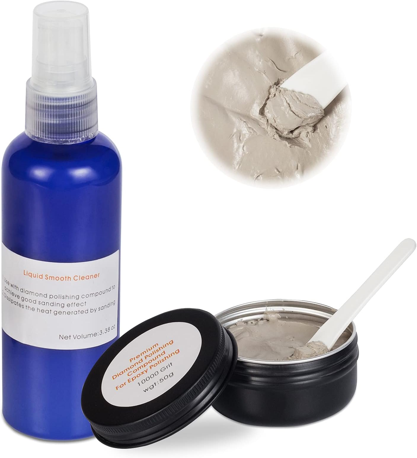 Premium Resin Polishing Kit for High Gloss Finishes - Epoxy Compound Smooths Out Counters, Marble, Glass, Metal, Rock