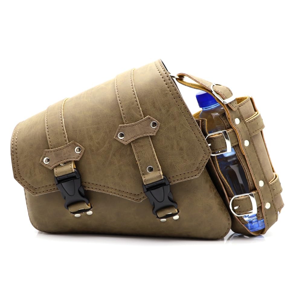 Amazon.co.jp: バイク用 サイドバッグ 左/右側ユニバーサル Pu レザー