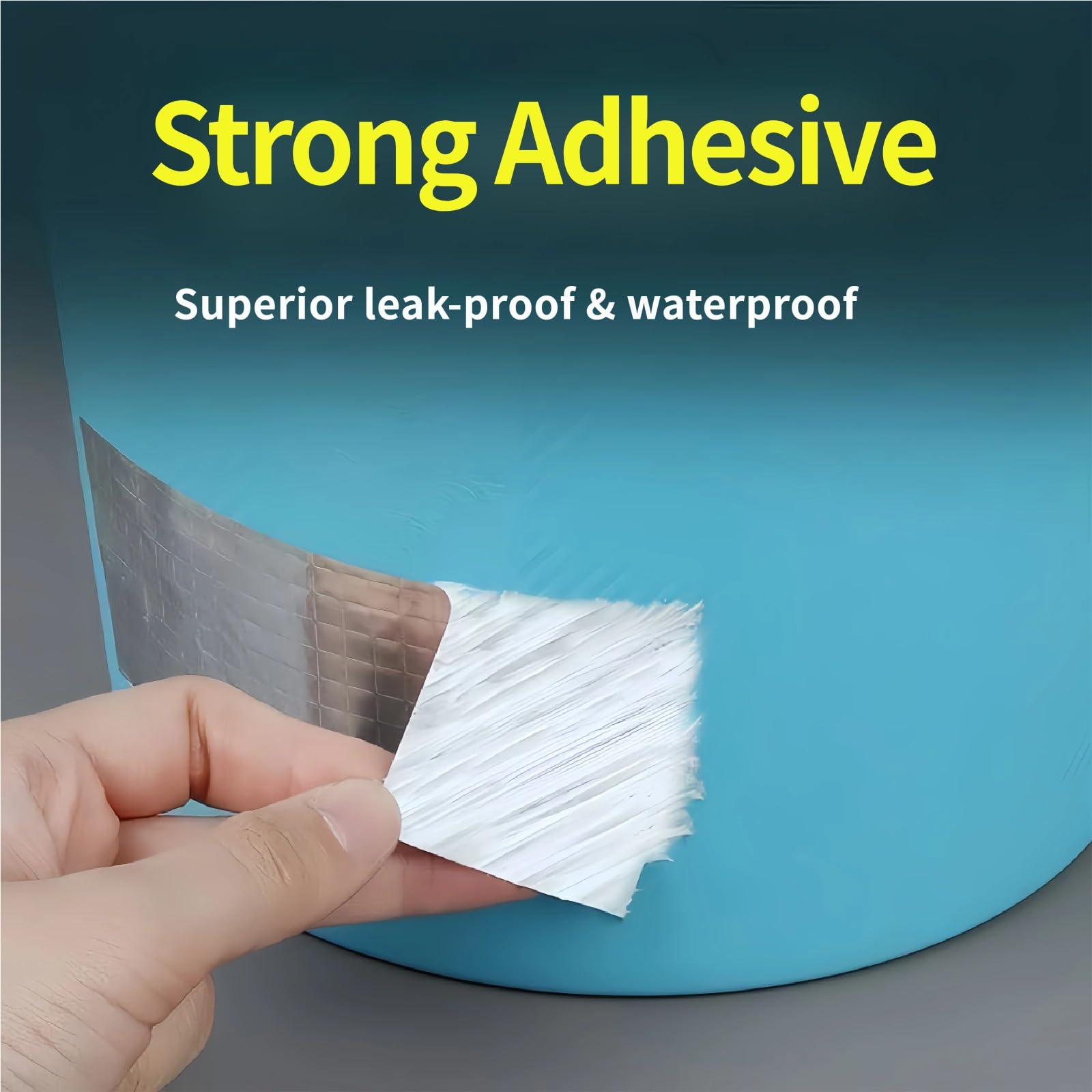Cinta Butílica Impermeable de Aluminio Autoadhesiva, Parche Antifugas para Techo Metálico y Techo Plano, Resistente UV y Todas las Temperaturas